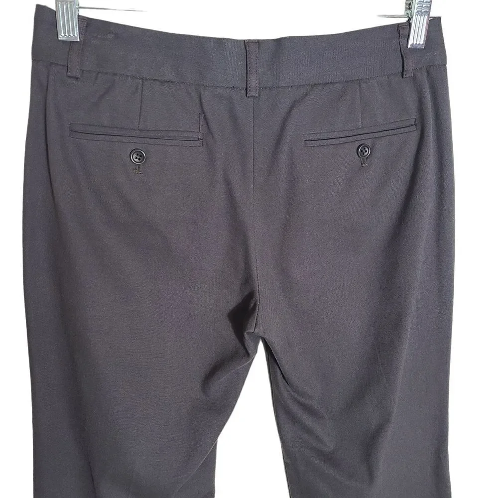 Theory Women's size 4‎ bootcut career trouser pants charcoal gray USA made